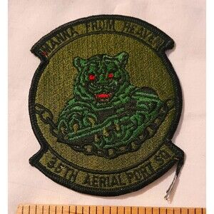 USAF 35th Aerial Port Squadron Militaria Patch Manna From Heaven